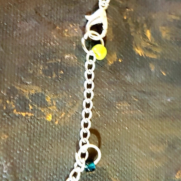 The Lucky Ones Green Bear Necklace Fairy Beary Collection Beaded Handmade (L) - Picture 14 of 15